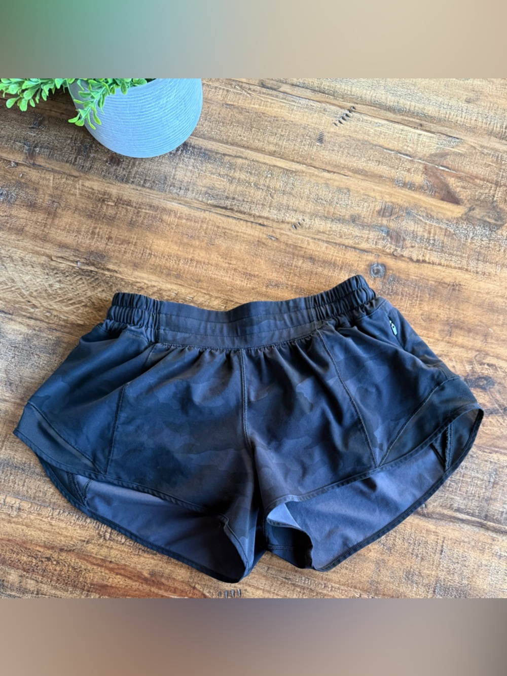 lululemon athletica Black Athletic Running Shorts